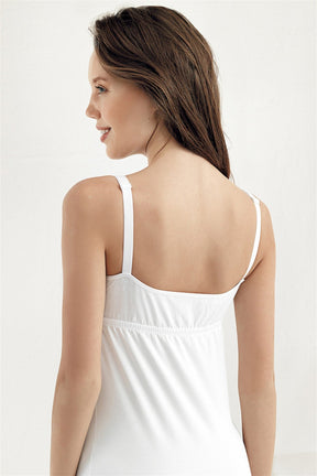 Cotton Non-Underwired Nursing Tank Top White - 894