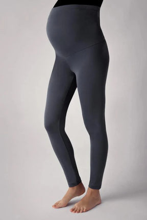 Adjustable Waist Maternity Leggings Anthracite - LT9002