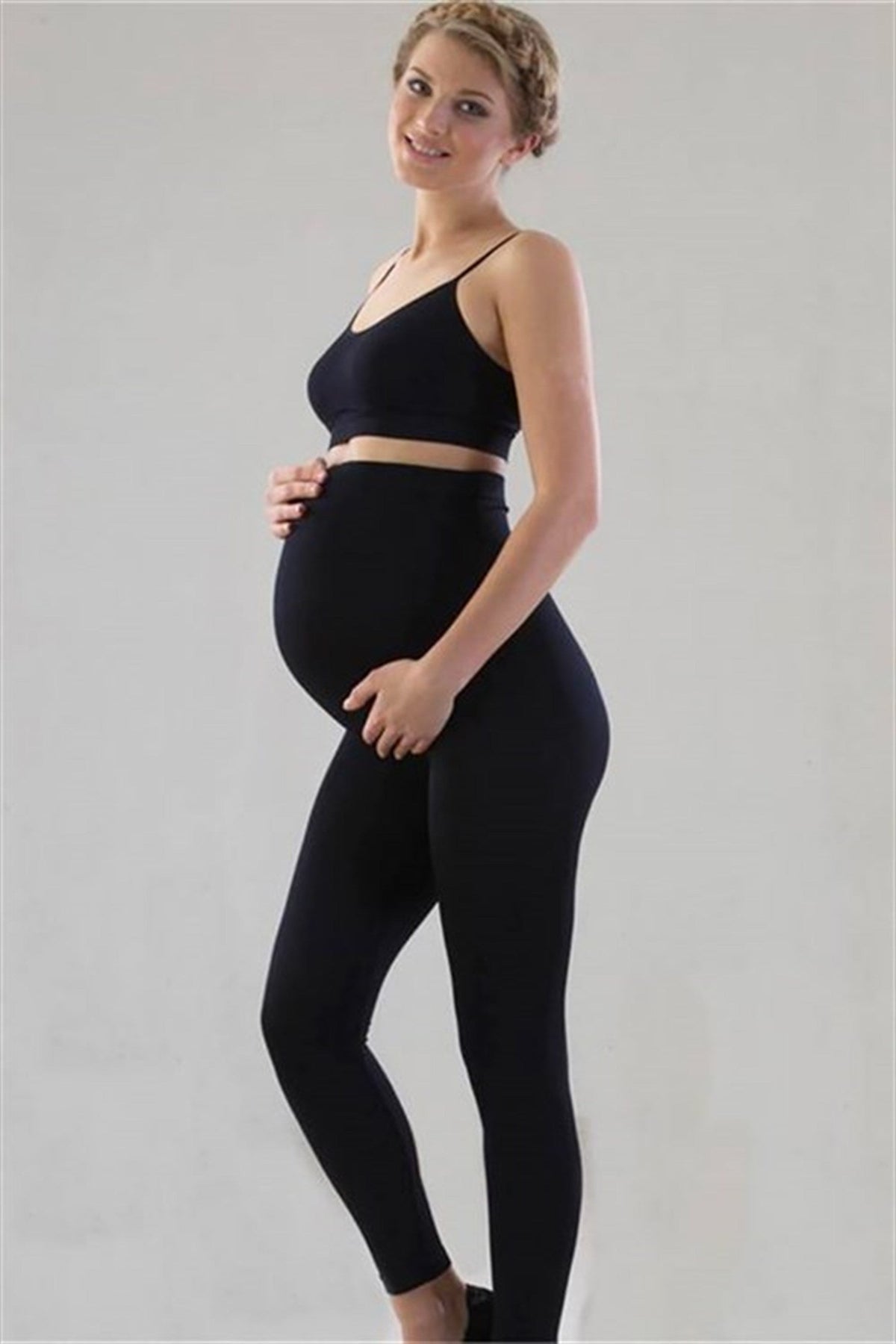 Seamless Maternity Leggings Black - 5400