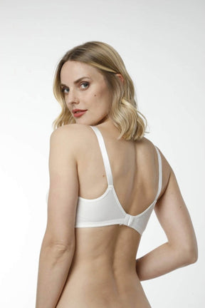 2-Pack Cotton Nursing Bra Ecru - 6010eb