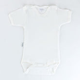 Short Sleeve Baby Bodysuit White (0-12 Months) - 001.0156
