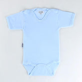 Short Sleeve Baby Bodysuit Blue (0-12 Months) - 001.0156