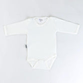Long Sleeve Baby Bodysuit White (0-12 Months) - 001.0157