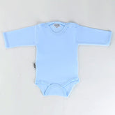 Long Sleeve Baby Bodysuit Blue (0-12 Months) - 001.0157
