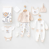 Lion Themed Hospital Outfit 10-Piece Set Newborn Baby Boys - 020.10285