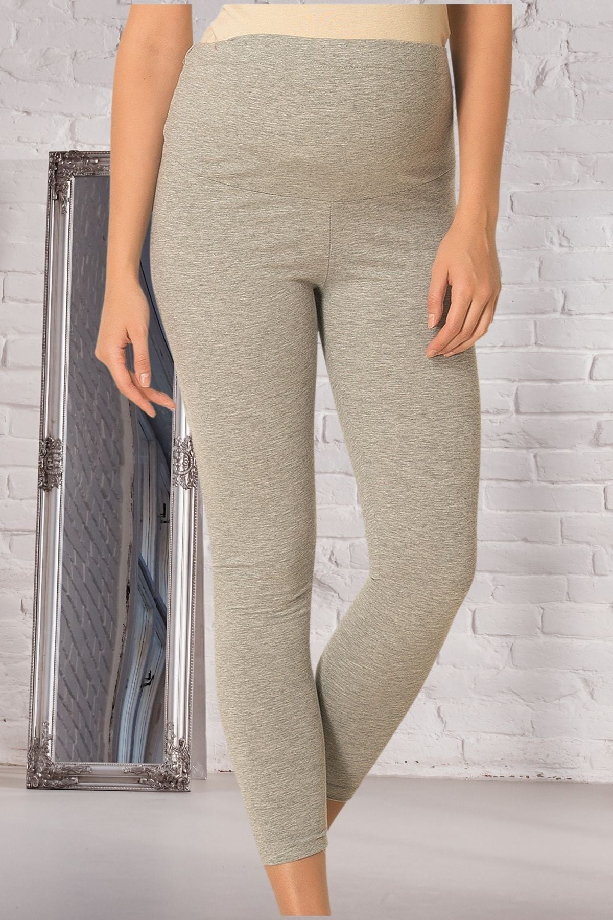 Cotton Maternity Tight Grey - 1757