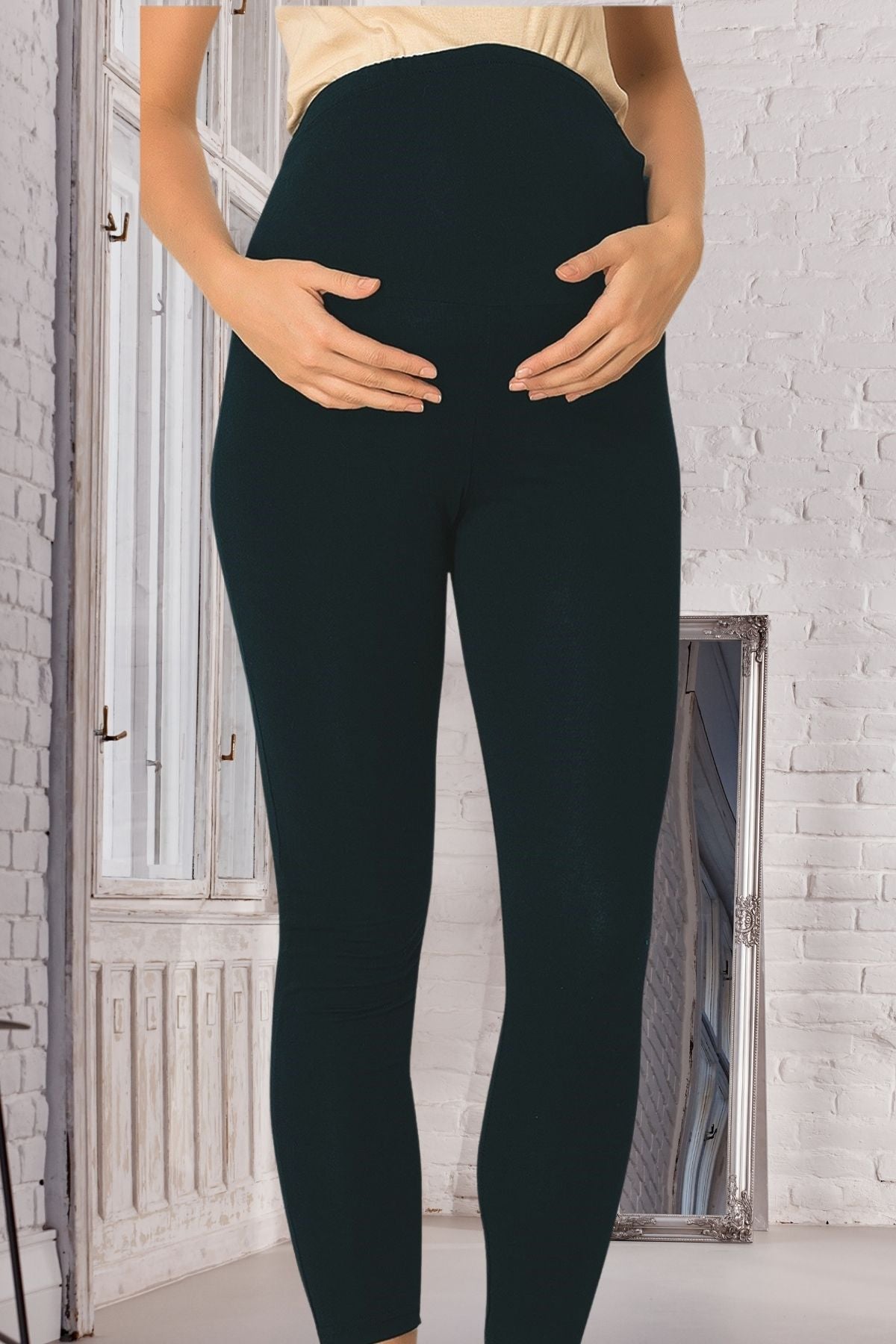 Cotton Maternity Tight Navy Blue - 1757