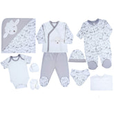 Sheep Themed Hospital Outfit 10-Piece Set Newborn Baby Boys - 201.4803