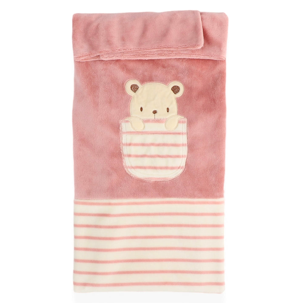 Bear Themed Baby Blanket For Girls Pink - 047.95078.02