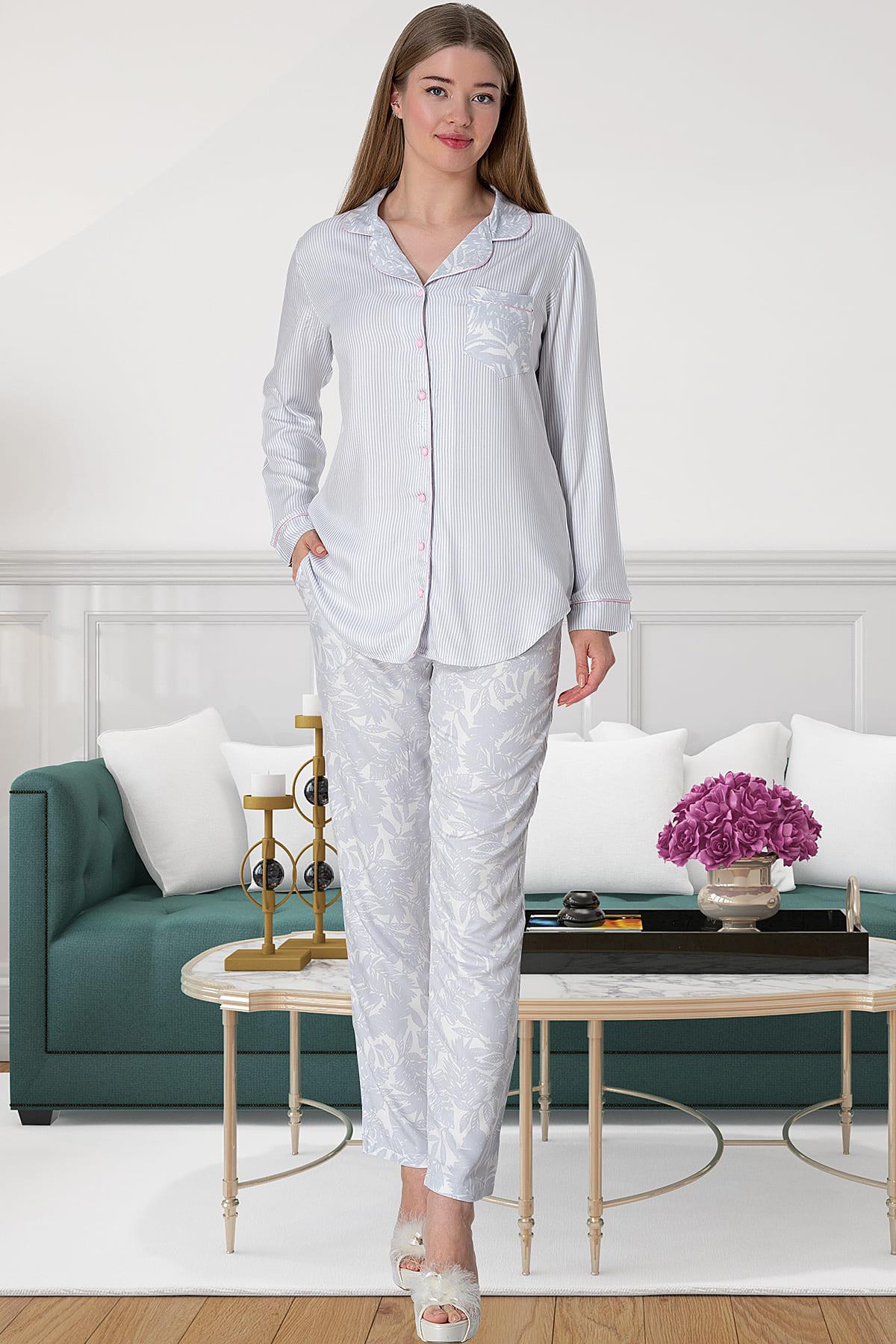 Woven Maternity & Nursing Pajamas Pink - 5143
